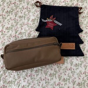 Milloo Khaki Pen Pencil Zip Pouch